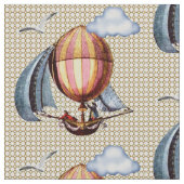 熱気の気球 ファブリック (クローズアップ)