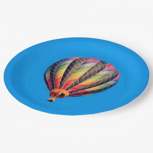 熱気の気球 ペーパープレート (アングル)