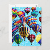 熱気の気球 ポストカード (正面/裏面)