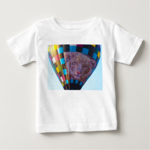 熱気の気球、ユキヒョウ、Olathe、カンザス ベビーTシャツ