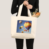 熱気の気球 ラージトートバッグ (正面(商品))