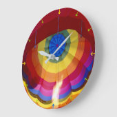 熱気の気球 ラージ壁時計 (傾斜)
