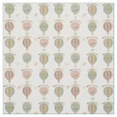 熱気の気球、ヴィンテージの花柄 ファブリック (見本)