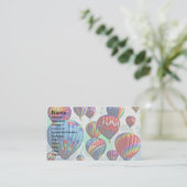 熱気の気球 名刺 (スタンド正面)