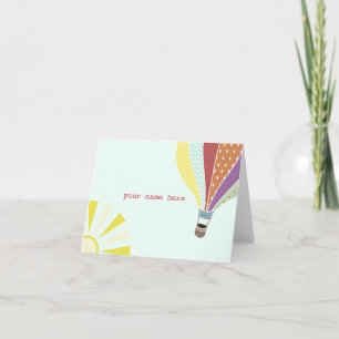 熱気の気球Notecard カード