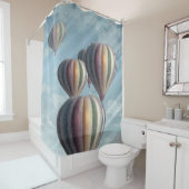 熱気はシャワー・カーテンを風船のようにふくらませます シャワーカーテン (インサイチュ)