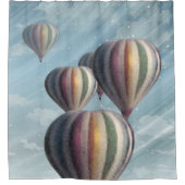 熱気はシャワー・カーテンを風船のようにふくらませます シャワーカーテン (正面)