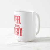 熱気を感じる コーヒーマグカップ (正面右)