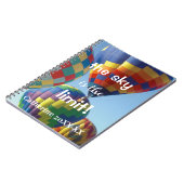 熱気カラフル気球名スパイラルノートブック ノートブック (左側)