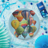 熱気カラフル球の混雑  ペーパープレート (パーティー)