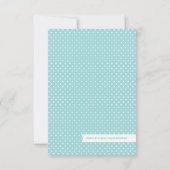 熱気スタイリッシュ赤い白いバルーンRSVPカード 出欠カード (裏面)