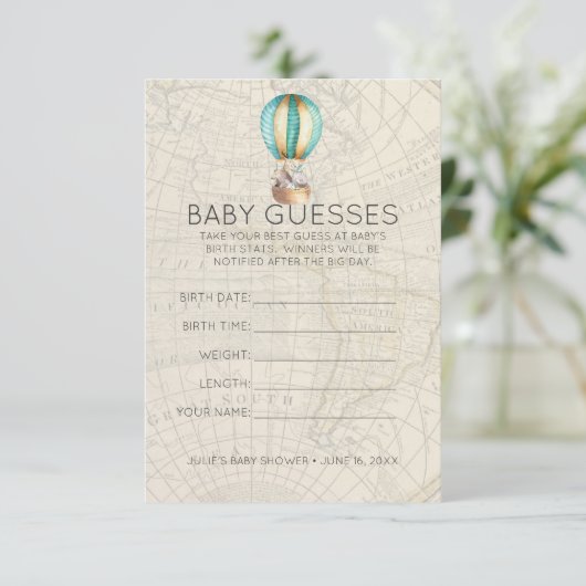 熱気急 |赤ちゃんシャワー推理ゲーム 招待状 (スタンド正面)