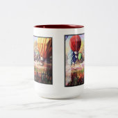 "熱気気球のフェスタ" ツートーンマグカップ (中央)