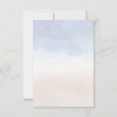 熱気球いかりベビーシャワー水色 サンキューカード (裏面)