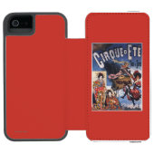 熱気球および日本人の女性ポスター INCIPIO iPhoneウォレットケース (フォリオオープン)