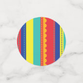 熱気球かわいいカラフル第1誕生日パーティー コンフェッティ (スモール正面)