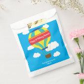 熱気球かわいいカラフル第1誕生日パーティー フェイバーバッグ (封をした状態)