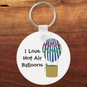 熱気球が大好き キーホルダー (正面)