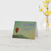 熱気球が早く良くなる カード (黄色い花)