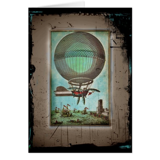 熱気球が港を越えて (正面)