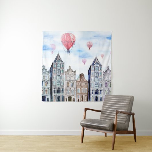 熱気球でアムステルダム タペストリー (インサイチュ)