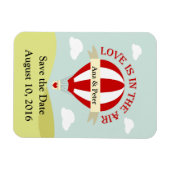 熱気球で日付マグネットを保存 マグネット (横)