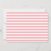 熱気球とバニーファースト誕生日 招待状 (裏面)