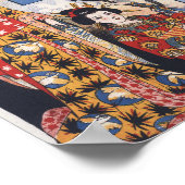 熱気球とレディース日本のポスター ポスター (角)