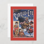 熱気球とレディース日本のポスター ポストカード (正面/裏面)