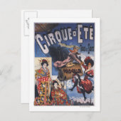 熱気球とレディース日本のポスター ポストカード (正面/裏面)