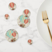 熱気球とヴィンテージ世界地図 コンフェッティ (グループ)