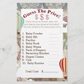 熱気球と世界地図で価格を推測 (正面)