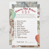 熱気球と世界地図で価格を推測 (正面/裏面)