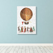 熱気球と人 キャンバスプリント (インサイチュ (ウッドフロア))