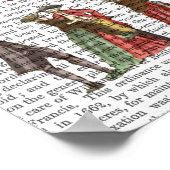 熱気球と人 ポスター (角)