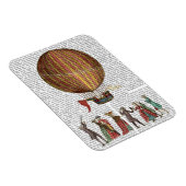 熱気球と人 マグネット (右側)