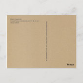 熱気球と山を持つ世界旅行者 ポストカード (裏面)