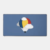 熱気球と鉛筆 デスクマット (正面)