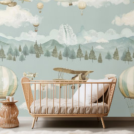 熱気球と飛行機の冒険 壁紙