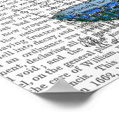 熱気球と鳥 ポスター (角)