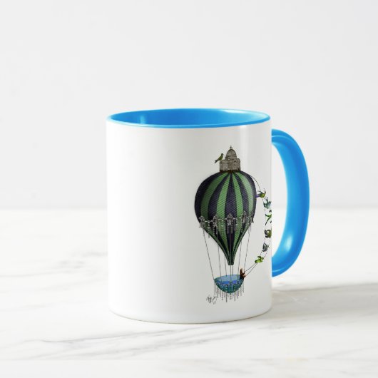 熱気球と鳥 マグカップ (正面右)