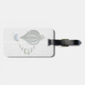 熱気球と鳥 ラゲッジタグ (裏面横)