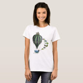 熱気球と鳥 Tシャツ (正面フル)
