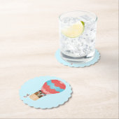 熱気球に乗った犬 ペーパーコースター (インサイチュ)