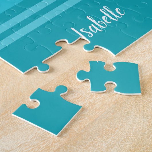 . .熱気球に飛んでいるうっとりするかわいいジャングル動物 ジグソーパズル (側面)