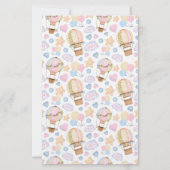 熱気球のお洒落水色パターン (正面)