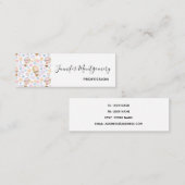 熱気球のお洒落水色パターン スキニー名刺 (正面/裏面)