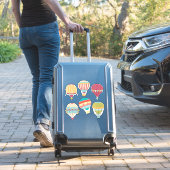 熱気球のバラエティ輪郭 シール (スーツケースインサイチュ)