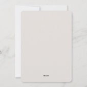 熱気球のベビーシャワーにテディベア シーズンカード (裏面)