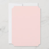 熱気球のベビーシャワーにバニー 招待状 (裏面)